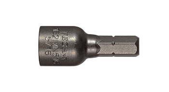 Vega Tools 3/8 pulg. Magnético Inserto De Fijador De Tuerca 132MN616 - 1/4 pulg.-Hex accionamiento - 1 1/4 pulg. Longitud - Acero S2 Modificado - Gris Gunmetal acabado - 01028
