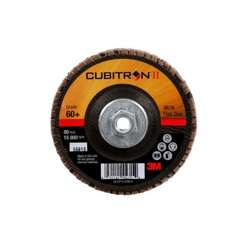 3M Cubitron II Tipo 29 - Óxido de aluminio cerámico - 4 pulg. - 60+ - Mediano - 55615