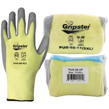 Global Glove Gripster PUG-88-VP Amarillo Grande DuPont/Lycra Guantes resistentes a cortes - 816368-02489