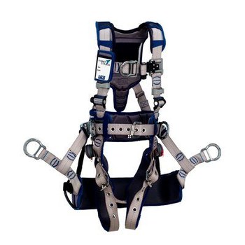 DBI-SALA ExoFit STRATA Viento y torre Arnés para el cuerpo 1112587 - tamaño Grande - Gris, azul - 11036