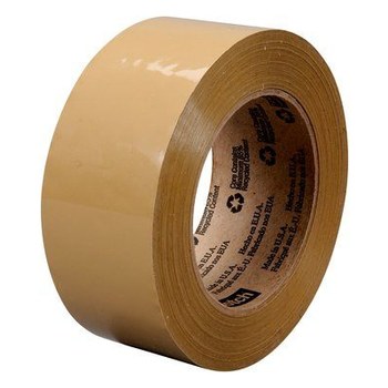 3M Scotch 375 Tostado Cinta de sellado de cajas - 72 mm Anchura x 50 m Longitud - 3.1 mil Espesor - 68763
