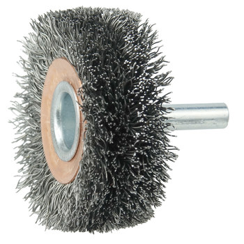 Weiler 17619 Cepillo de rueda - Rizado Acero cerda