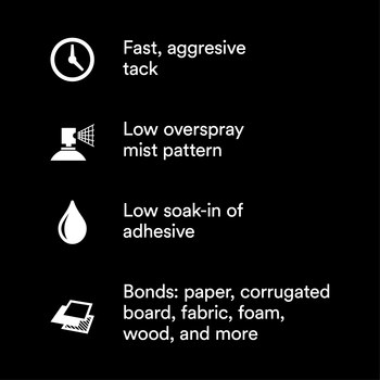 3M Super 77 Adhesivo en aerosol Transparente Aerosol 24 fl oz Lata de aerosol - 96315 - Peso neto 16.5 oz