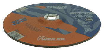 Weiler Tiger Zirc Rueda de desbaste con centro hundido 68382 - 9 pulg. - Alúmina-zirconia - 30 - T