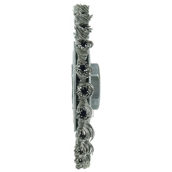 Weiler 13276 Cepillo de rueda - Anudado - Torsión del cable Acero inoxidable cerda