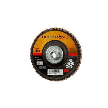 3M Cubitron II Tipo 29 - Óxido de aluminio cerámico - 4 pulg. - 40+ - Grueso - 55614
