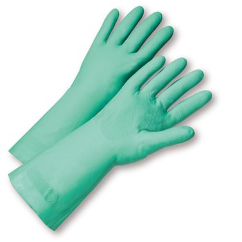 Imágen de West Chester 33418 Verde Mediano Nitrilo No compatible Guantes resistentes a productos químicos (Imagen principal del producto)