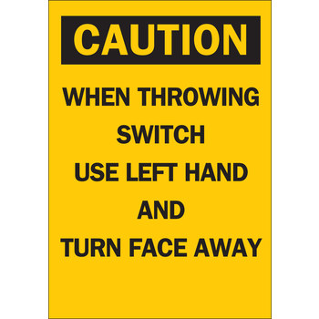 Imágen de Brady B-120 Poliéster reforzado con fibra de vidrio Rectángulo Amarillo Inglés Cartel de seguridad eléctrica 65575 (Imagen principal del producto)