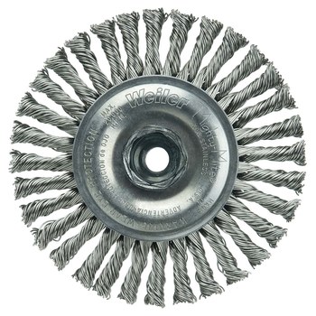 Weiler Roughneck 13132 Cepillo de rueda - Anudado - Circular trenzado Acero inoxidable cerda