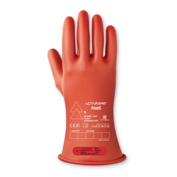 Ansell Marigold Industrial Rojo 10 Látex Caucho natural Caucho natural Guantes de mecánico - Longitud 11 pulg. - 076490-14267