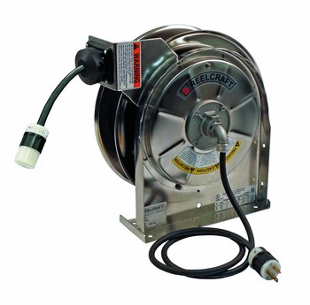 Imagen de Reelcraft Industries LS 5415 123 3M LS 5000 15 pies Plateado Acero inoxidable Carrete de cable (Imagen principal del producto)