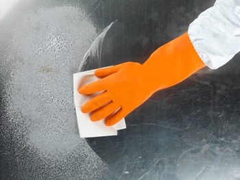 Ansell AlphaTec 87-208 Naranja 10 Látex No compatible Guantes resistentes a productos químicos - acabado Diamante incrustado - Longitud 13 pulg. - 076490-92087