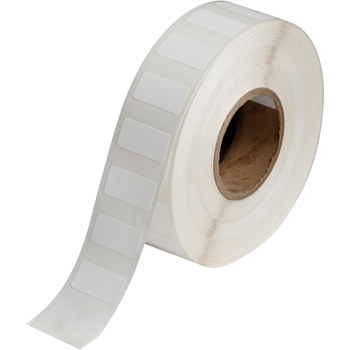 Brady BradyJet J20-59-7425J Rollo de etiquetas imprimibles de inyección de tinta - 0.5 pulg. x 1 pulg. - Polipropileno - Blanco - B-7425J