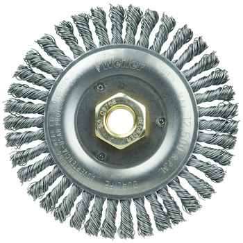 Weiler Roughneck 08756 Cepillo de rueda - Anudado - Circular trenzado Acero cerda