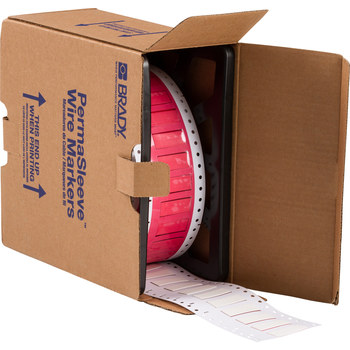 Imágen de Brady Permasleeve Blanco Termocontraíble Transferencia térmica HX-375-150-WT-S Manga para impresora de transferencia térmica troquelada (Imagen principal del producto)