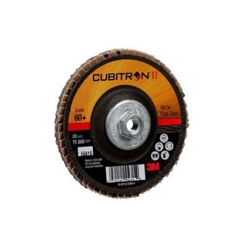 3M Cubitron II Tipo 29 - Óxido de aluminio cerámico - 4 pulg. - 60+ - Mediano - 55615