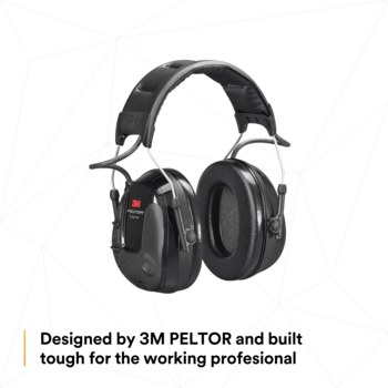 3M Peltor MT13H221A Negro Audífonos para escuchar solamente - 21 dB NRR - 054596-12322