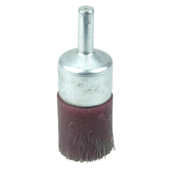 Weiler Polyflex Acero inoxidable Cepillo de copa - Accesorio Vástago sin rosca - Diámetro 3/4 pulg. - Diámetro de la cerda 0.010 pulg. - Tipo de material: acero inoxidable - 35505