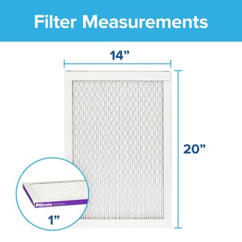 3M Filtrete High Performance 14 pulg. x 20 pulg. x 1 pulg. 2005-4 MERV 12, 1500 MPR Filtro de aire - 02005