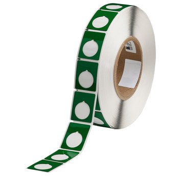 Imágen de Brady Verde Poliéster Transferencia térmica THTEP-167-593-.5GN Rollo de etiquetas para impresora de transferencia térmica troquelado (Imagen principal del producto)