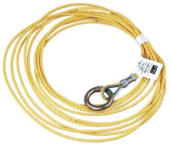 DBI-SALA Cable de cola 7211857 - 3/16 pulg. x 25 pies - Polipropileno - Amarillo - 08101