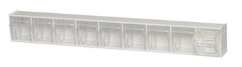 Imagen de Quantum Storage QTB309WT Blanco Transparente Revestido en polvo Plástico Apilable Gabinete Gaveta Inclinable (Imagen principal del producto)