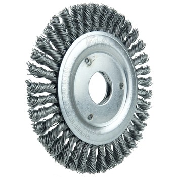 Weiler Roughneck 13234 Cepillo de rueda - Anudado - Circular trenzado Acero cerda