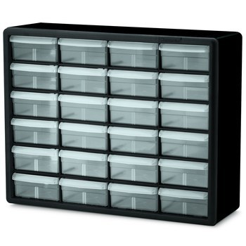 Imagen de Akro-mils 10124 Negro Revestido en polvo Plástico No apilable Gabinete para cajas (Imagen principal del producto)