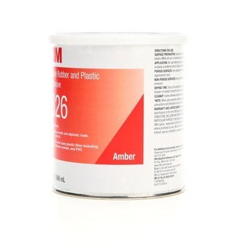 3M 826 Adhesivo de plástico de nitrilo Ámbar Líquido 1 qt Lata - 19707