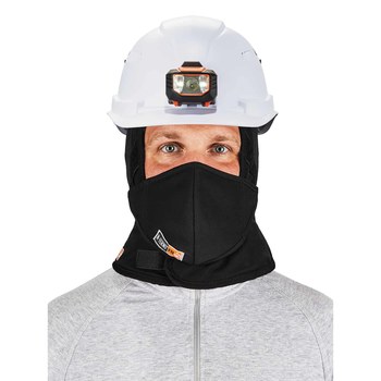Ergodyne N-Ferno 6876 Negro Universal Algodón Cubrecabeza para clima frío - 720476-16876