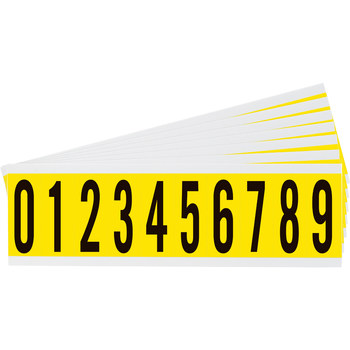 Imágen de Brady Serie 34 Negro sobre amarillo Interior Paño de vinilo Serie 34 3440-# KIT Kit de etiquetas de números (Imagen principal del producto)