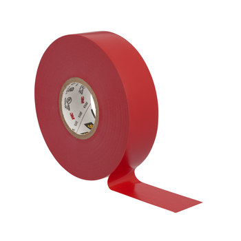 3M Scotch 35 Red PVC Insulating Tape - 3/4 in x 66 ft - 0.75 in Wide - 7 mil Thick - 10810
