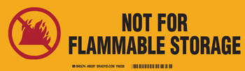 Imágen de Brady Negro/Rojo sobre amarillo Etiqueta de peligro de incendio (Imagen principal del producto)