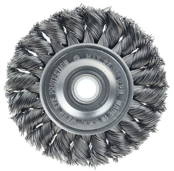 Weiler Wolverine 36290 Cepillo de rueda - Anudado - Torsión estándar Acero cerda