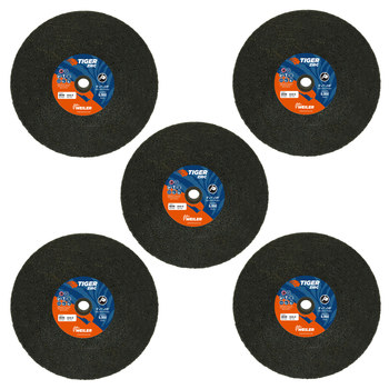 Weiler Tiger Zirc Rueda de enganche portátil 68348 - Tipo 1 (recto) - 8 pulg. - Alúmina-zirconia - 16 - R