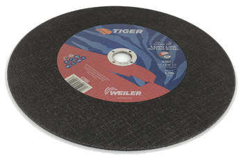 Weiler Tiger AO Rueda de corte 57090 - Tipo 27 - rueda de centro hundido - 12 pulg. - A/O óxido de aluminio AO - 36 - T