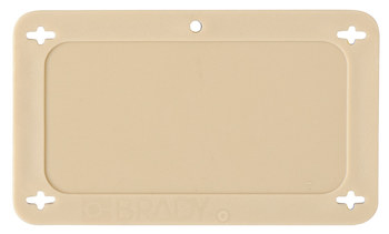 Imágen de Brady Tostado Rectángulo Plástico 87712 Etiqueta en blanco para válvula (Imagen principal del producto)