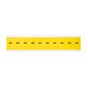 Imágen de Brady 34 Series Negro sobre amarillo Interior Paño de vinilo 34 Series Puntuación 3430-DSH Etiqueta de puntuación (Imagen principal del producto)