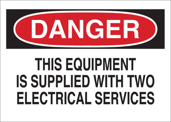 Imágen de Brady B-120 Poliéster reforzado con fibra de vidrio Rectángulo Blanco Inglés Cartel de seguridad del equipo 70547 (Imagen principal del producto)