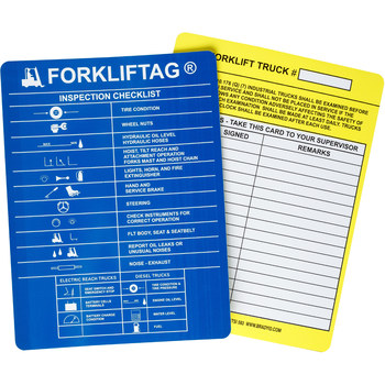 Imágen de Brady Forkliftag FLT-ETSI 583 Inserto de etiqueta para montacargas (Imagen principal del producto)