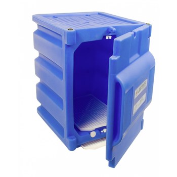 Justrite Gabinete de almacenamiento de material peligroso 24080 - Azul real - 19162