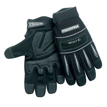 Imágen de Chicago Protective Apparel Mechflex Negro Grande Cuero sintético Cuero sintético Guantes de mecánico (Imagen principal del producto)