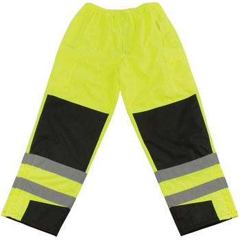 Imágen de PIP 318 Negro/Lima de alta visibilidad 5XG Poliuretano en poliéster Pantalones de alta visibilidad (Imagen principal del producto)