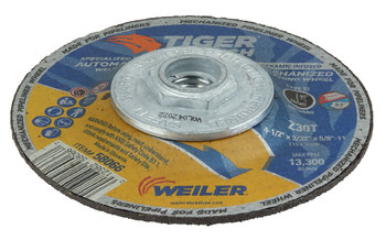 Weiler Tiger Rueda de corte 58066 - 4 1/2 pulg. - Cerámica/Alúmina Circonia - 30 - T