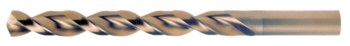 Cleveland Q-Cobalt 2075 Wide Land Parabolic Taladro de Jobber - Corte de mano derecha - Punta Dividir 135° - Acabado Sorbete - Longitud Total 3.375 pulg. - Flauta Espiral - Acero De Alta Velocidad M42-Cobalto Del 8% - Vástago Recto - C16518