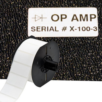 Imágen de Brady Blanco Poliéster Transferencia térmica B33-5-489 Rollo de etiquetas para impresora de transferencia térmica troquelado (Imagen principal del producto)