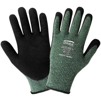 Imágen de Global Glove Samurai Glove CR677 Verde/Negro Grande Aralene Guantes resistentes a cortes (Imagen principal del producto)