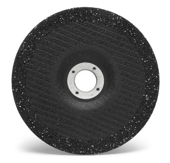 3M Silver Cerámico Rueda para esmerilado de centro hundido - Estándar (Tipo 27) - Diámetro 6 pulg. - Agujero Central 7/8 pulg. - Grosor 1/4 pulg. - 87450