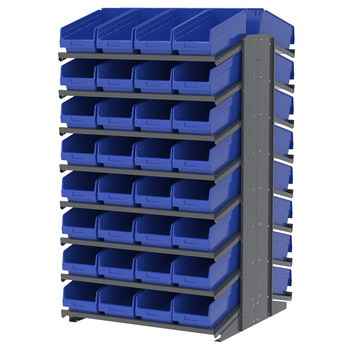 Imagen de Akro-mils APRD18088 1800 lb Azul Gris Revestido en polvo Acero 16 ga Doble cara Bastidor fijo (Imagen principal del producto)