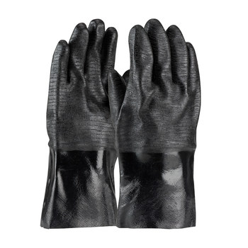 Imágen de PIP ChemGrip 57-8630R Negro Grande Neopreno Apoyado Guantes resistentes a productos químicos (Imagen principal del producto)